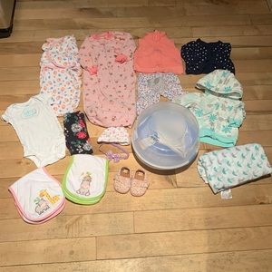 15 pc Bundle of 3 Month Baby Girl Clothes